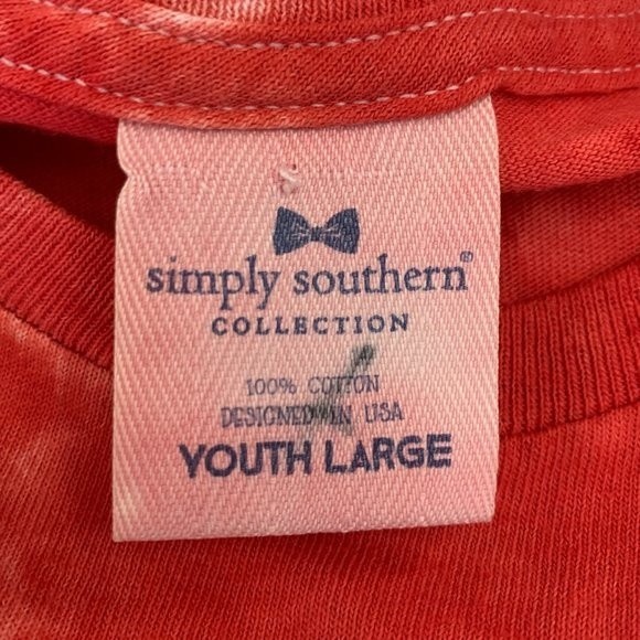 Simply Southern Bone in the USA Patriotic Red Blue Tie Die Short Sleeve T-Shirt - Picture 10 of 13